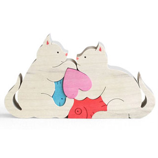 ゆかいな動物の組み木