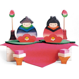 おひな様の組み木