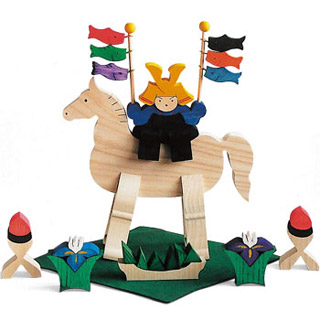 五月人形の組み木