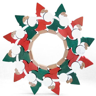 クリスマスの組み木