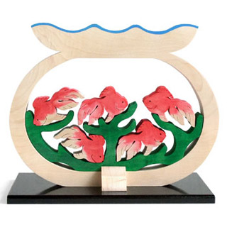 季節の彩りの組み木